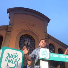 Junts pel Sí omple el Raval Junts pel Sí omple el Raval