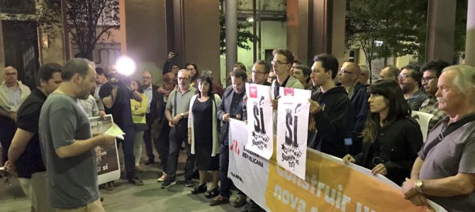 INTENS INICI DE CAMPANYA PER L’1O A TERRASSA   