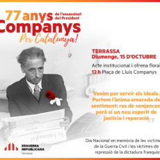 EL 15 D’Octubre esdevé acte institucional EL 15 D’Octubre esdevé acte institucional