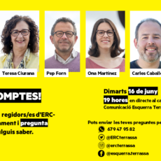 ERC-MES PASSA COMPTES AMB LA CIUTADANIA ERC-MES PASSA COMPTES AMB LA CIUTADANIA