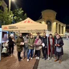 ERC Terrassa surt al carrer per explicar el nou finançament de Catalunya 
